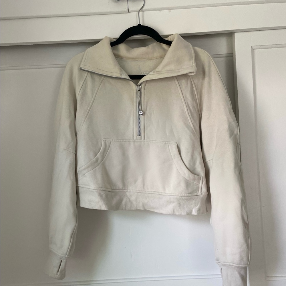 Scuba Oversized Funnel Neck Half Zip